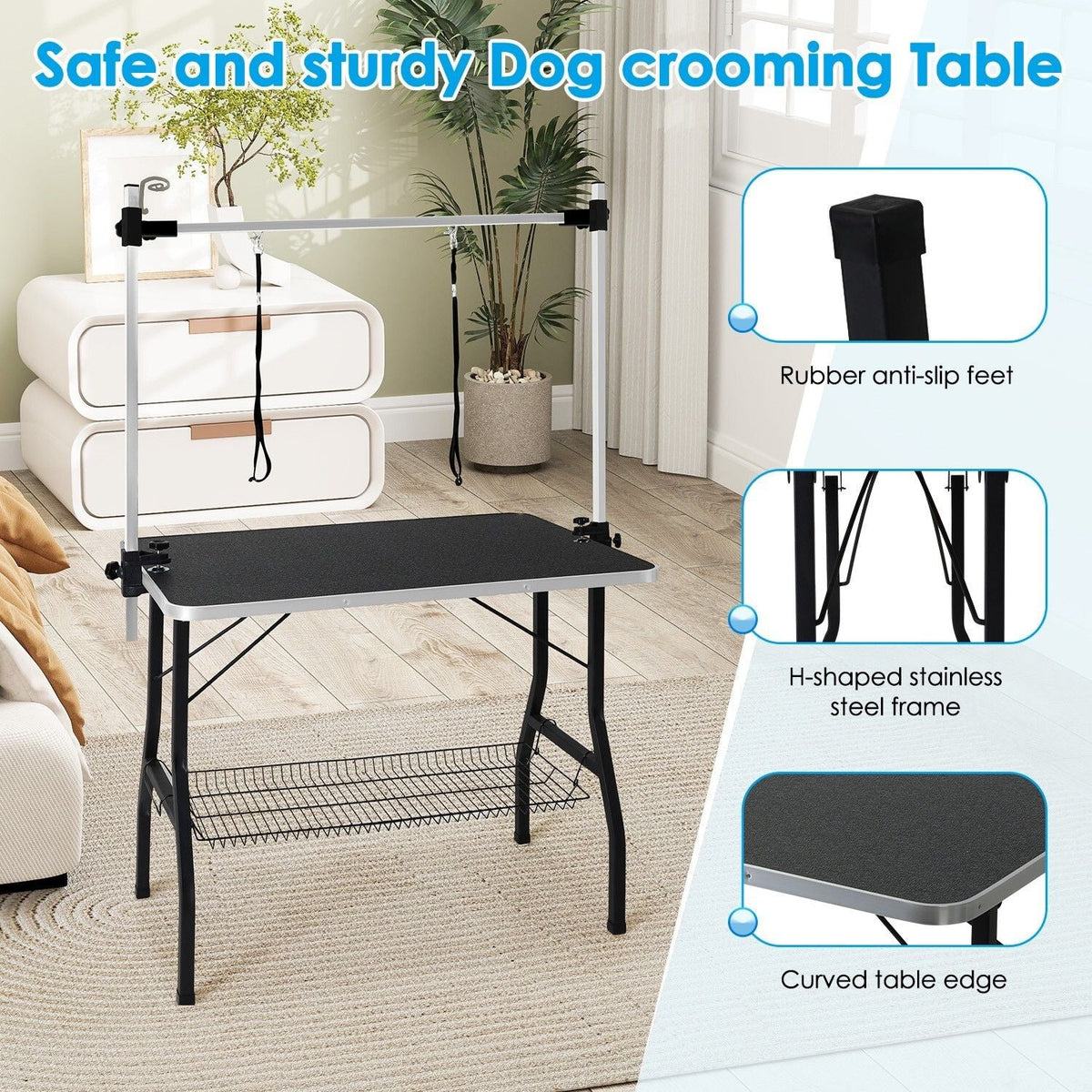 Adjustable Foldable Pet Grooming Table for Australian Cattle Dog - Pet Care > Dog Supplies > Dog Grooming Supplies - Rivercity House & Home Co. (ABN 18 642 972 209) - Affordable Modern Furniture Australia