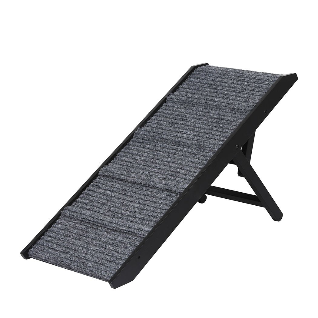 Adjustable Height Dog Ramp with Stairs - Black - Rivercity House & Home Co. (ABN 18 642 972 209) - Affordable Modern Furniture Australia