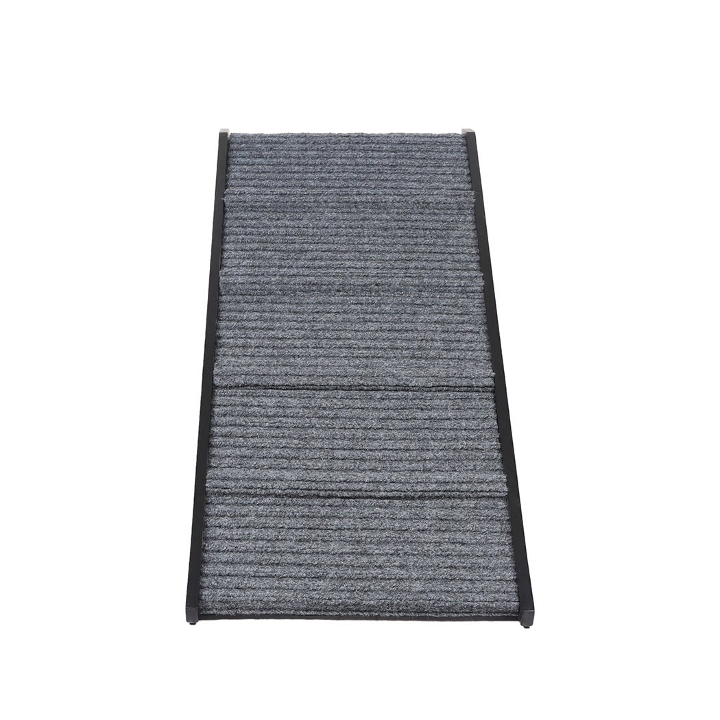 Adjustable Height Dog Ramp with Stairs - Black - Rivercity House & Home Co. (ABN 18 642 972 209) - Affordable Modern Furniture Australia