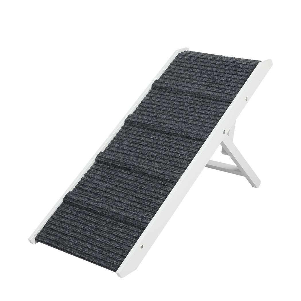 Adjustable Height Dog Ramp with Stairs - White - Rivercity House & Home Co. (ABN 18 642 972 209) - Affordable Modern Furniture Australia