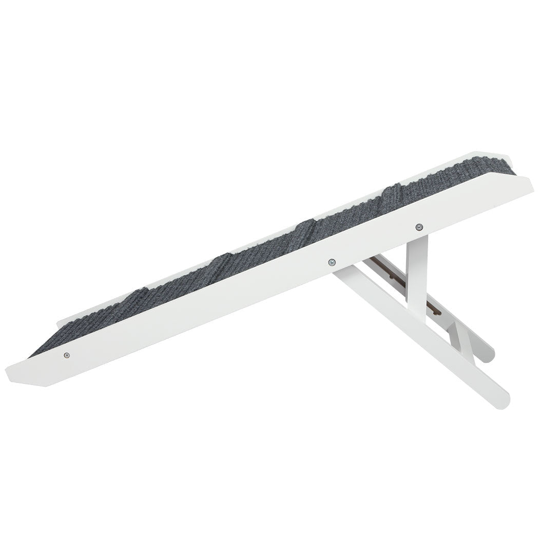 Adjustable Height Dog Ramp with Stairs - White - Rivercity House & Home Co. (ABN 18 642 972 209) - Affordable Modern Furniture Australia