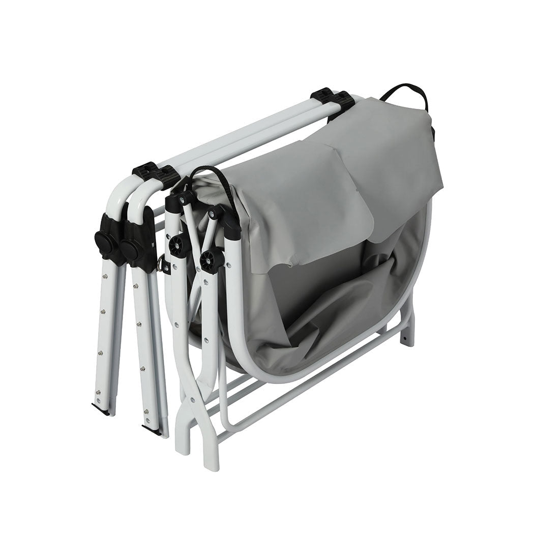Adjustable Height Folding Pet Bathtub with Safety Harness - Grey - Rivercity House & Home Co. (ABN 18 642 972 209) - Affordable Modern Furniture Australia