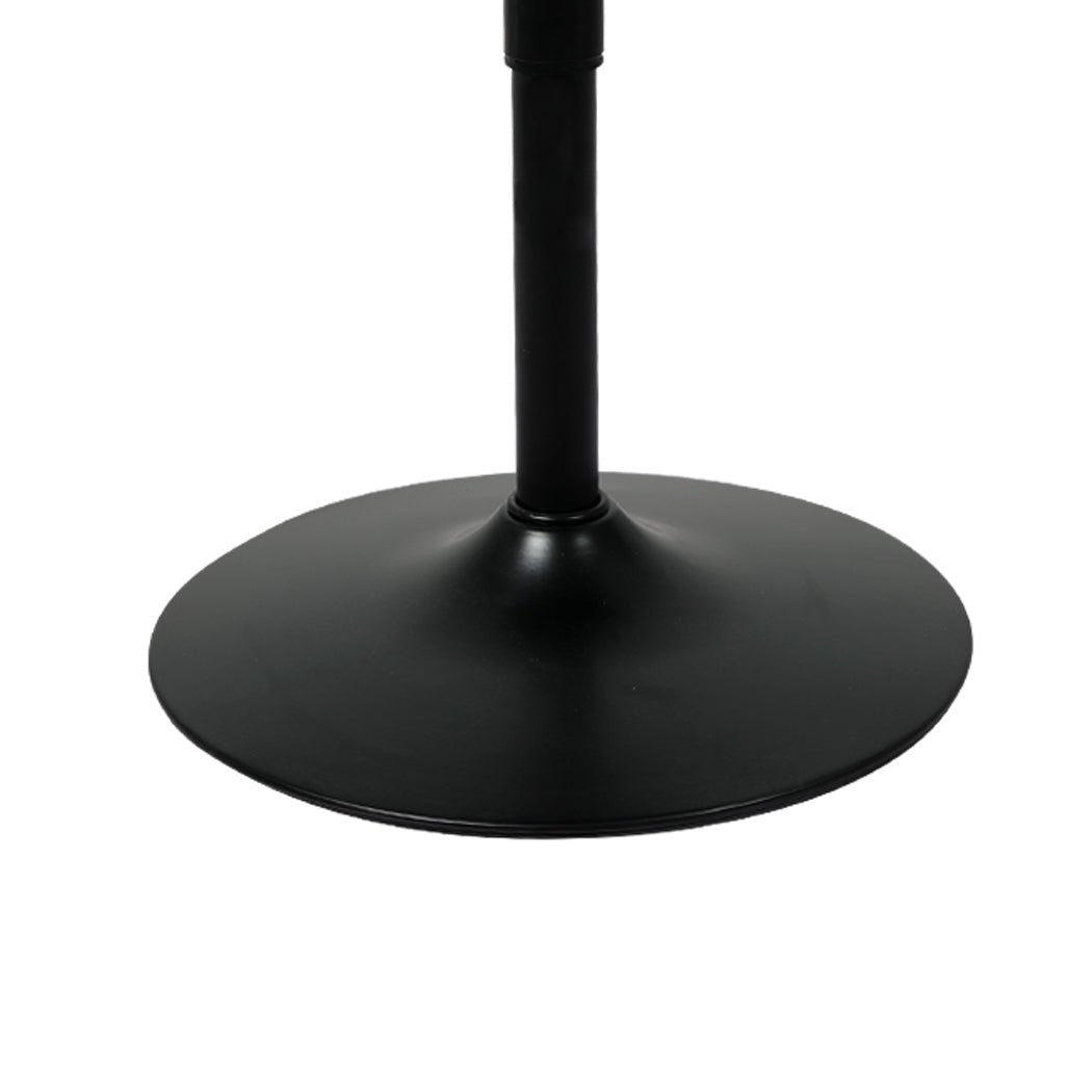 Adjustable Swivel Bar Table with Gas Lift 60cm Diameter - Black - Rivercity House & Home Co. (ABN 18 642 972 209) - Affordable Modern Furniture Australia