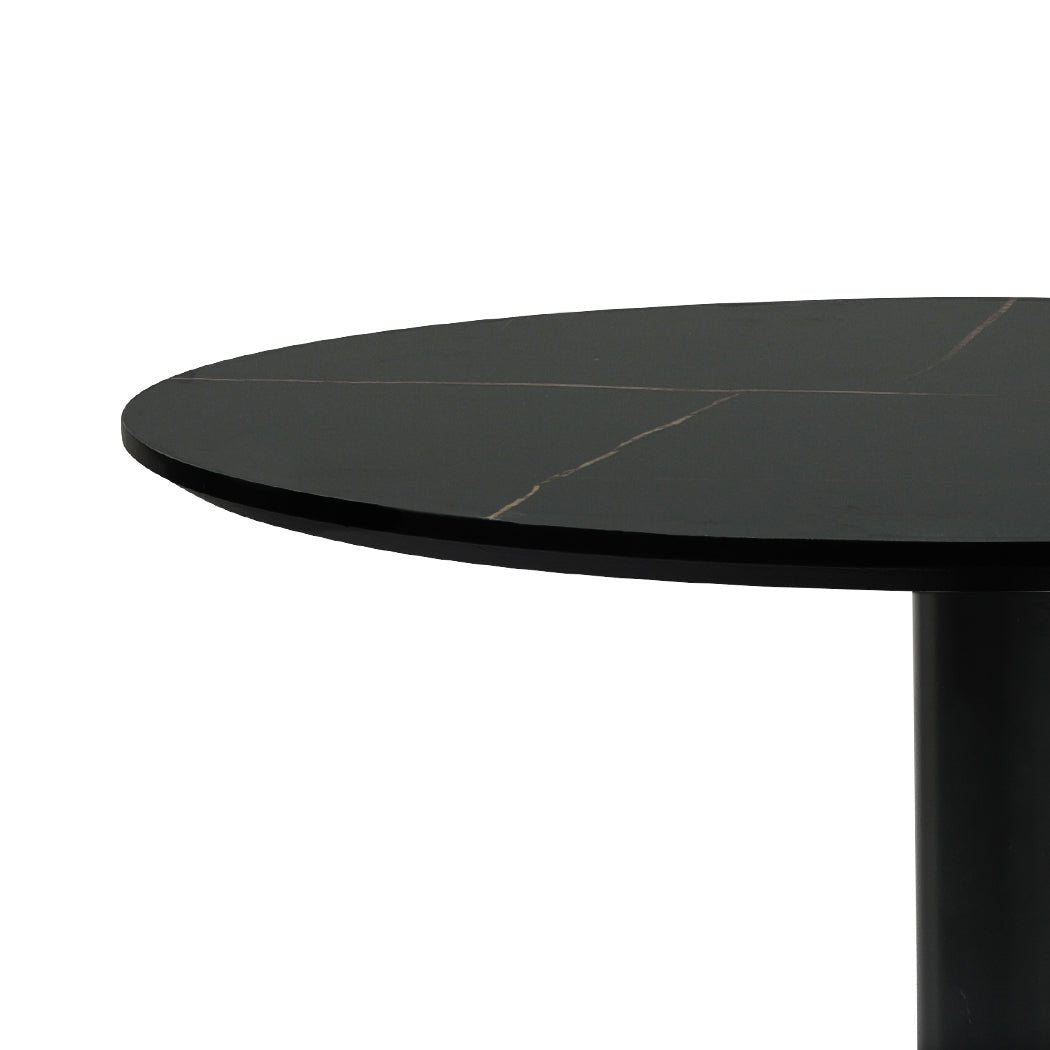 Adjustable Swivel Bar Table with Gas Lift 60cm Diameter - Black - Rivercity House & Home Co. (ABN 18 642 972 209) - Affordable Modern Furniture Australia
