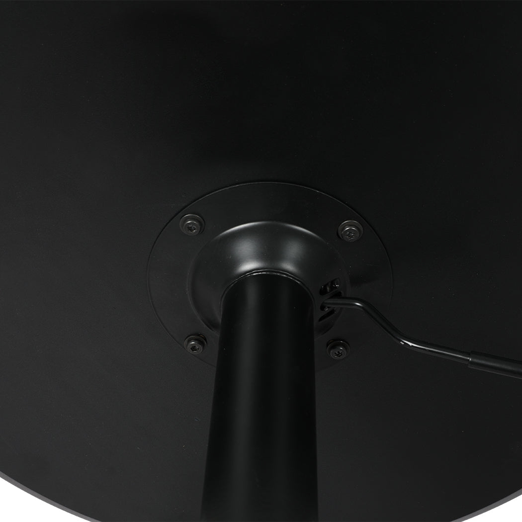 Adjustable Swivel Bar Table with Gas Lift 60cm Diameter - Black - Rivercity House & Home Co. (ABN 18 642 972 209) - Affordable Modern Furniture Australia