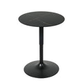 Adjustable Swivel Bar Table with Gas Lift 60cm Diameter - Black