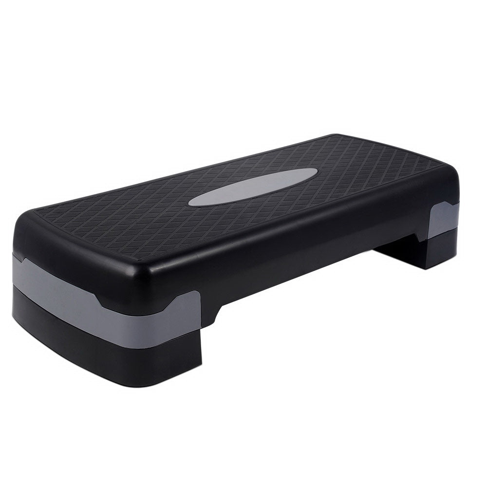 Aerobic Step Exercise Stepper with Adjustable Height and Anti-Slip Surface - Black - Sports & Fitness > Exercise, Gym & Fitness > Gym & Training Step - Rivercity House & Home Co. (ABN 18 642 972 209) - Affordable Modern Furniture Australia