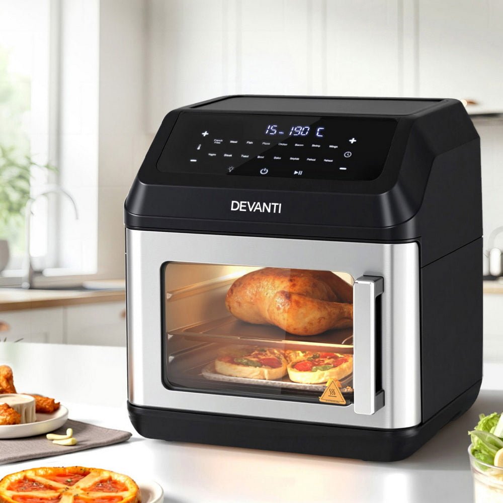 Air Fryer 13L LCD Fryers Oven - Appliances > Kitchen Appliances > Air Fryers - Rivercity House & Home Co. (ABN 18 642 972 209) - Affordable Modern Furniture Australia