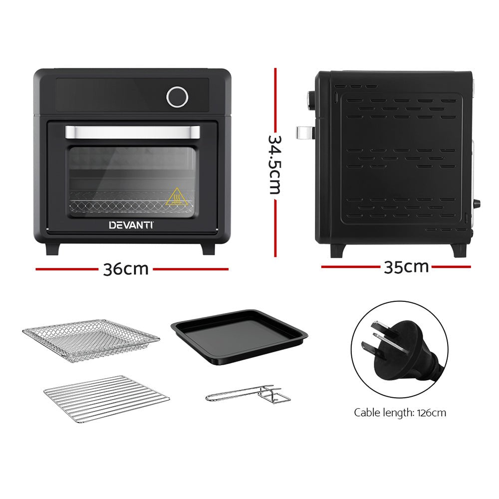 Air Fryer 20L LCD Fryers Oven - Appliances > Kitchen Appliances > Air Fryers - Rivercity House & Home Co. (ABN 18 642 972 209) - Affordable Modern Furniture Australia