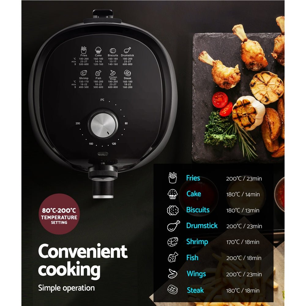 Air Fryer 2.5L Knob Fryers - Appliances > Kitchen Appliances > Air Fryers - Rivercity House & Home Co. (ABN 18 642 972 209) - Affordable Modern Furniture Australia