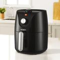 2.5L Air Fryer with Rotary Knob Control - Black & Silver