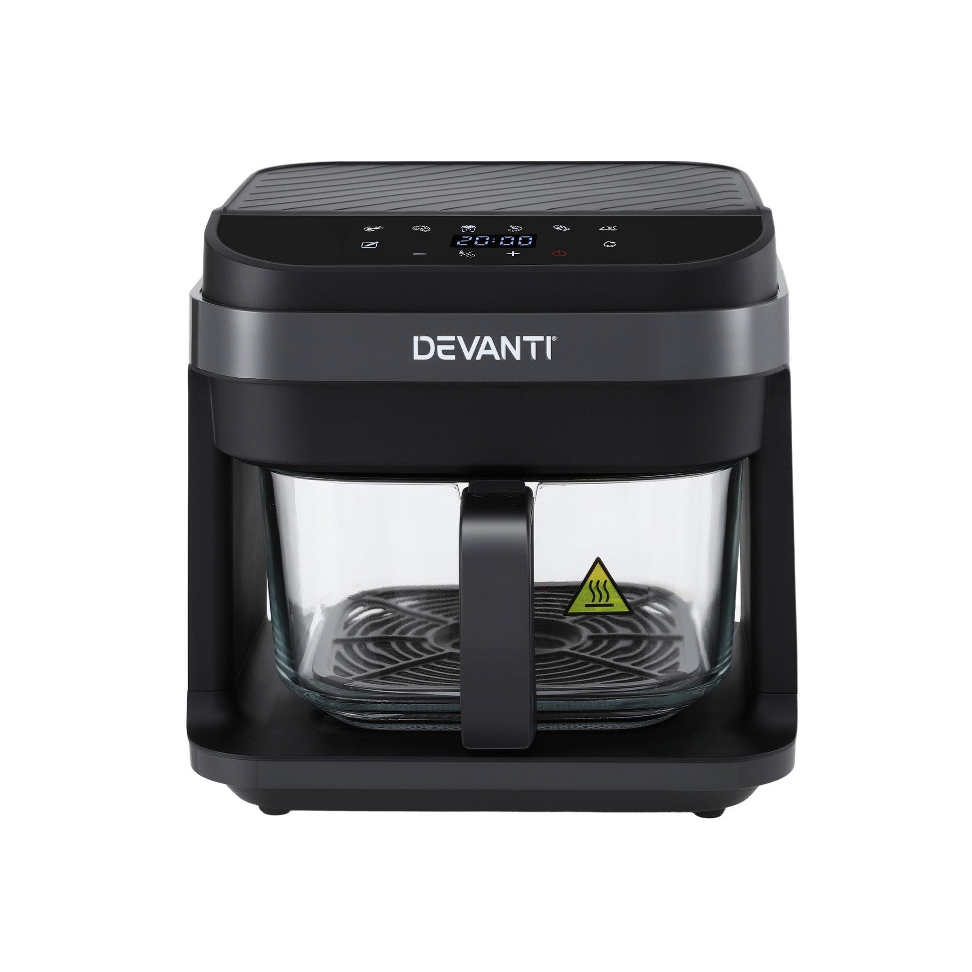 Air Fryer 5.5L Touch Control Electric Cooker 1200W Black - Appliances > Kitchen Appliances > Air Fryers - Rivercity House & Home Co. (ABN 18 642 972 209) - Affordable Modern Furniture Australia