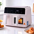 9L Dual Zone Air Fryer 2600W - Pink