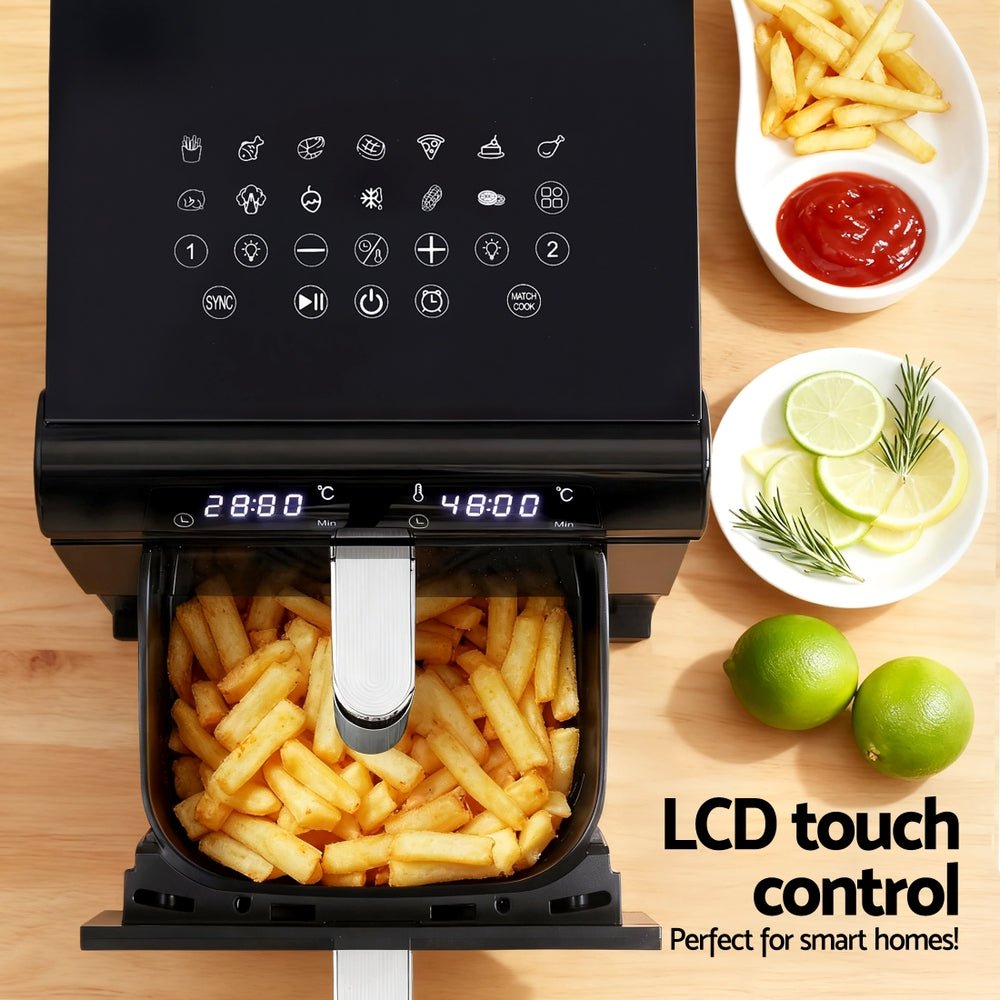 Air Fryer Oven 11L Dual Zone Fryers - Appliances > Kitchen Appliances > Air Fryers - Rivercity House & Home Co. (ABN 18 642 972 209) - Affordable Modern Furniture Australia