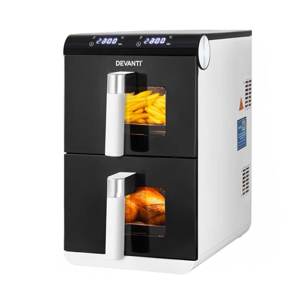 Air Fryer Oven 11L Dual Zone Fryers - Appliances > Kitchen Appliances > Air Fryers - Rivercity House & Home Co. (ABN 18 642 972 209) - Affordable Modern Furniture Australia