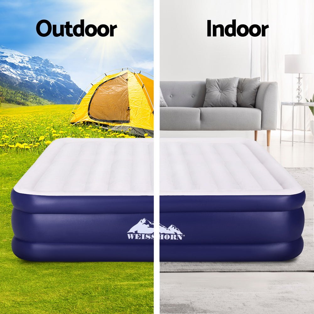 Air Mattress King Inflatable Bed Air bed 51cm - Home & Garden > Inflatable Mattress - Rivercity House & Home Co. (ABN 18 642 972 209) - Affordable Modern Furniture Australia