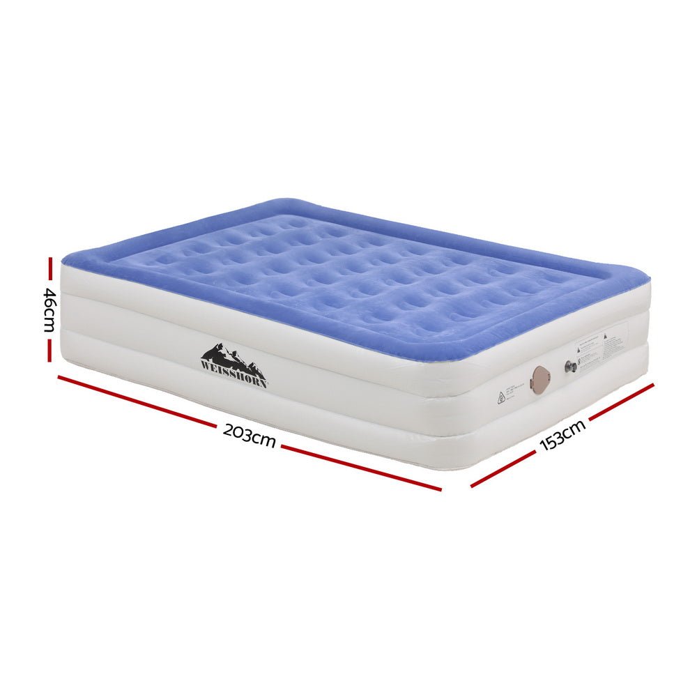 Air Mattress Queen Inflatable Bed 46cm Air bed Cube - Outdoor Recreation > Camping > Inflatable Mattresses - Rivercity House & Home Co. (ABN 18 642 972 209) - Affordable Modern Furniture Australia