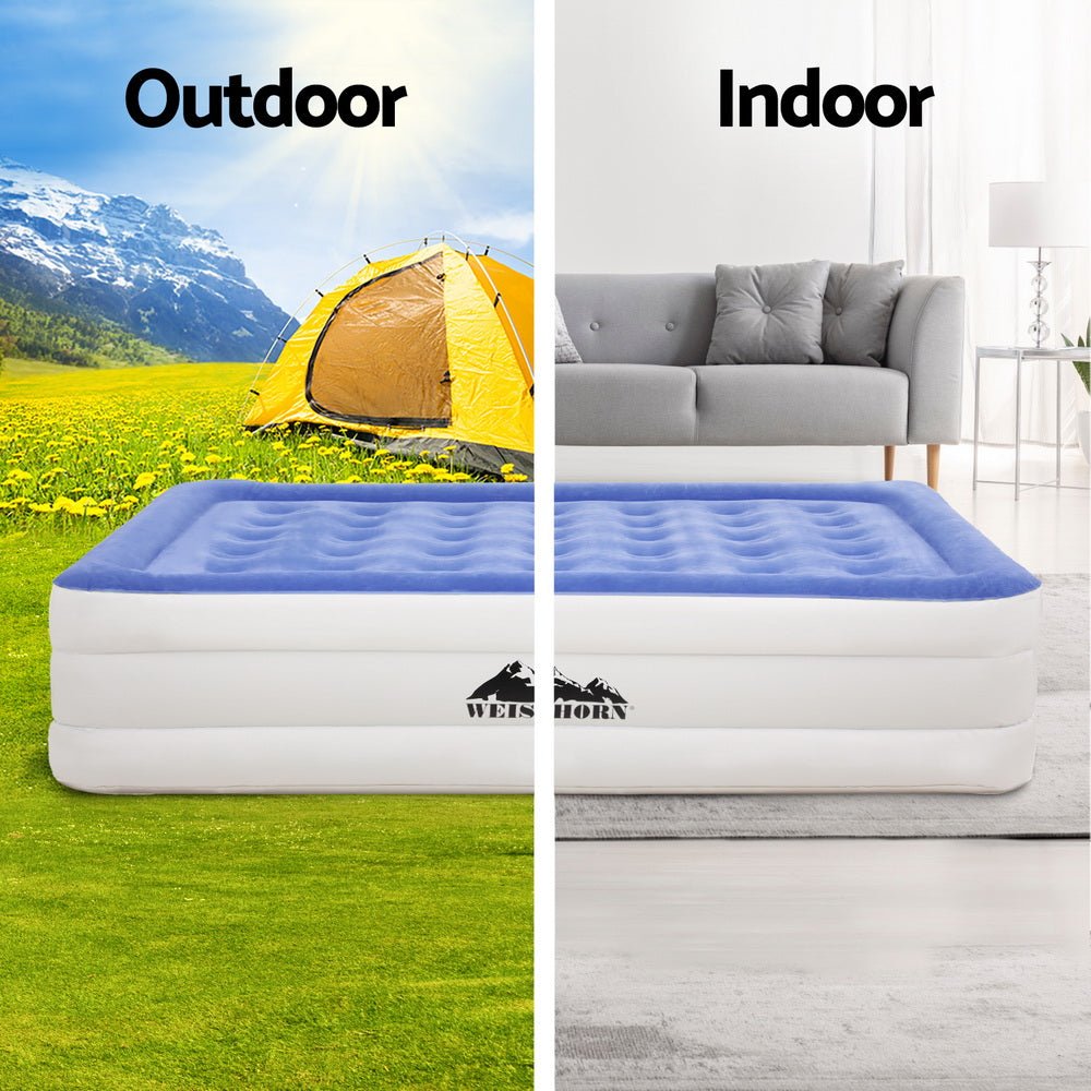 Air Mattress Queen Inflatable Bed 46cm Air bed Cube - Outdoor Recreation > Camping > Inflatable Mattresses - Rivercity House & Home Co. (ABN 18 642 972 209) - Affordable Modern Furniture Australia