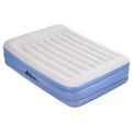 Queen Air Mattress Inflatable Bed with Built-in Pump - Flocked Surface