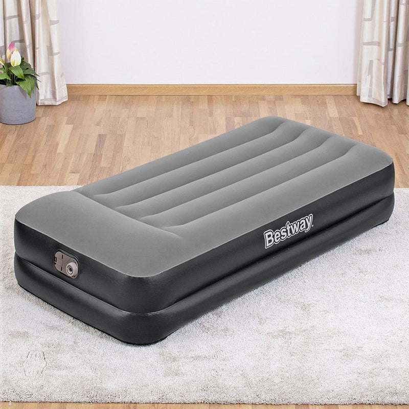 Air Mattress Single Inflatable Bed 46cm Airbed Black - Outdoor > Camping - Rivercity House & Home Co. (ABN 18 642 972 209) - Affordable Modern Furniture Australia