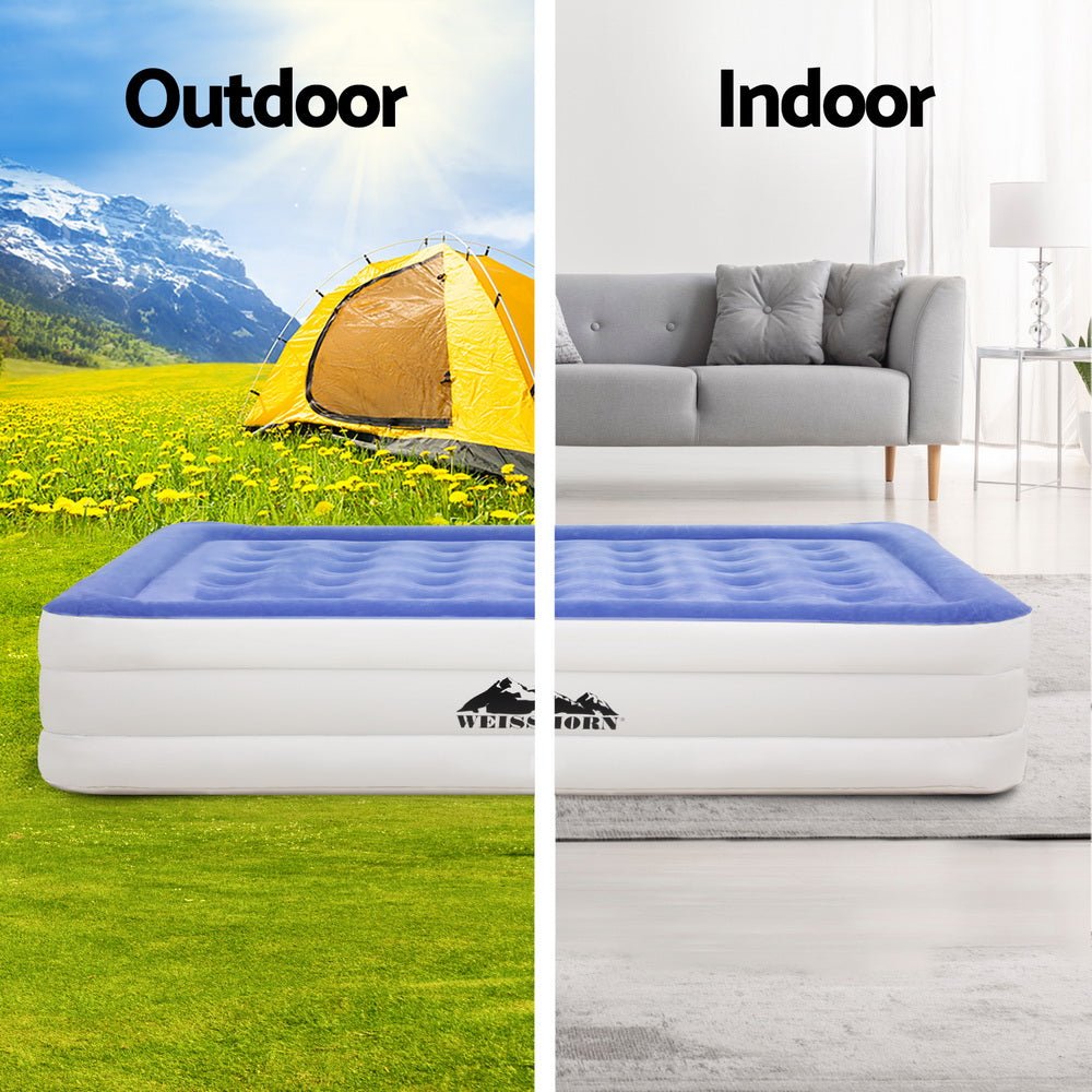 Air Mattress Single Inflatable Bed 46cm Cube Airbed - Home & Garden > Inflatable Mattress - Rivercity House & Home Co. (ABN 18 642 972 209) - Affordable Modern Furniture Australia