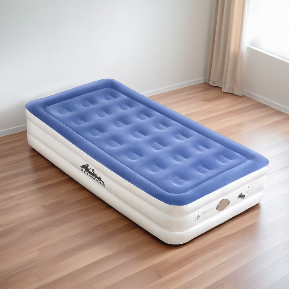 Air Mattress Single Inflatable Bed 46cm Cube Airbed - Home & Garden > Inflatable Mattress - Rivercity House & Home Co. (ABN 18 642 972 209) - Affordable Modern Furniture Australia