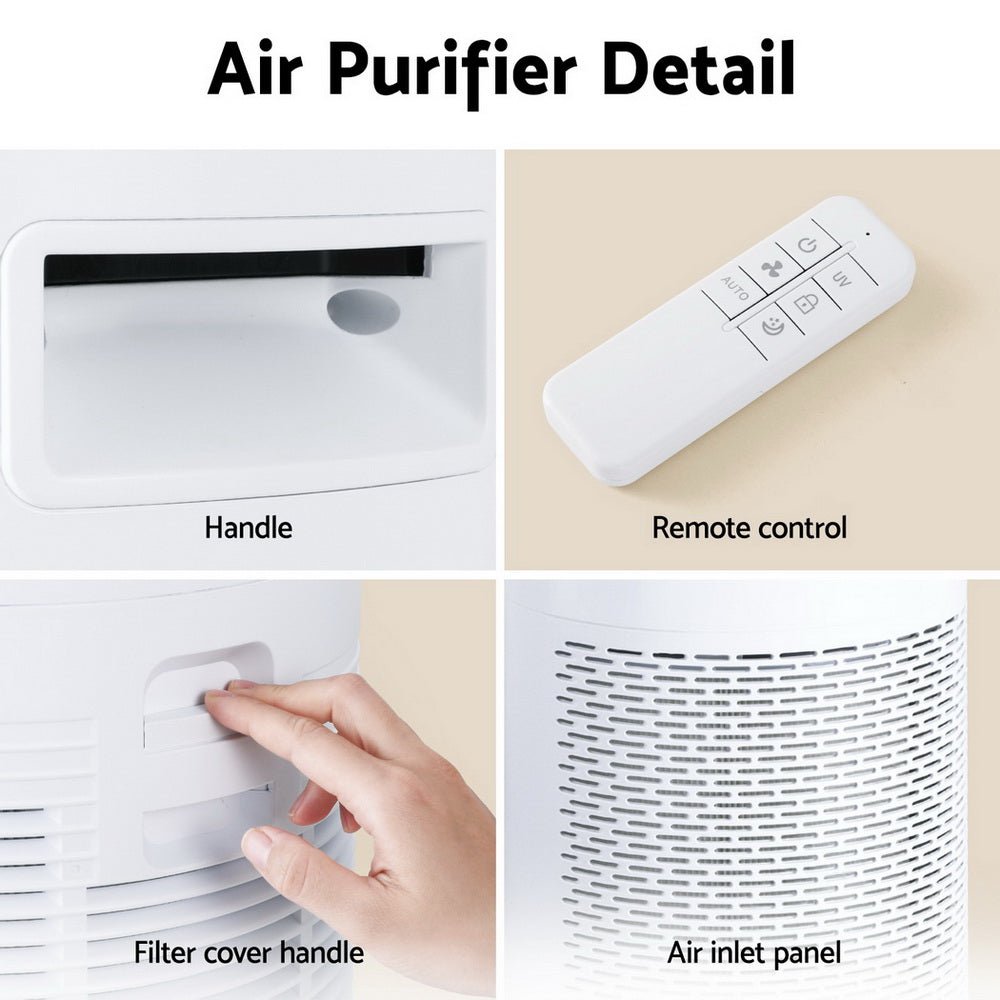 Air Purifier 4 - Layer HEPA Filter White - Appliances > Aroma Diffusers & Humidifiers > Purifiers - Rivercity House & Home Co. (ABN 18 642 972 209) - Affordable Modern Furniture Australia