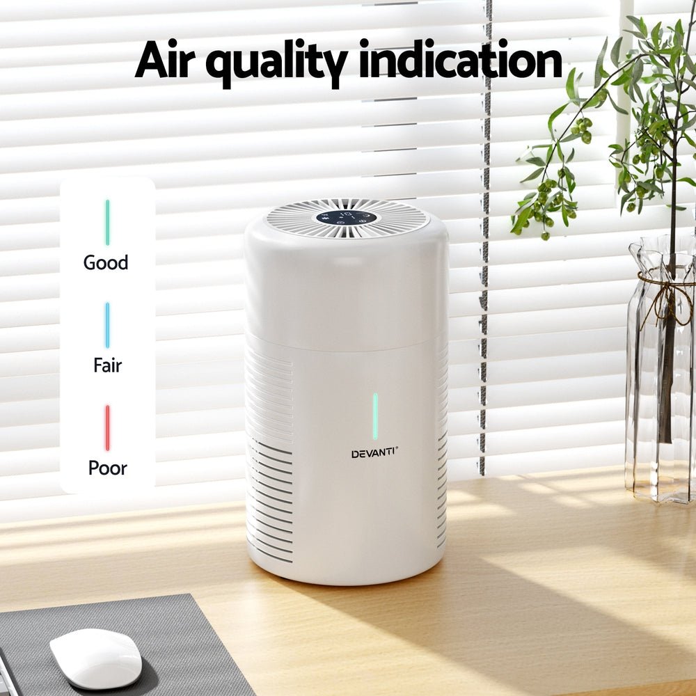 Air Purifier HEPA Filter Home Purifiers Dust Sensor PM2.5 Remover - Appliances > Aroma Diffusers & Humidifiers - Rivercity House & Home Co. (ABN 18 642 972 209) - Affordable Modern Furniture Australia