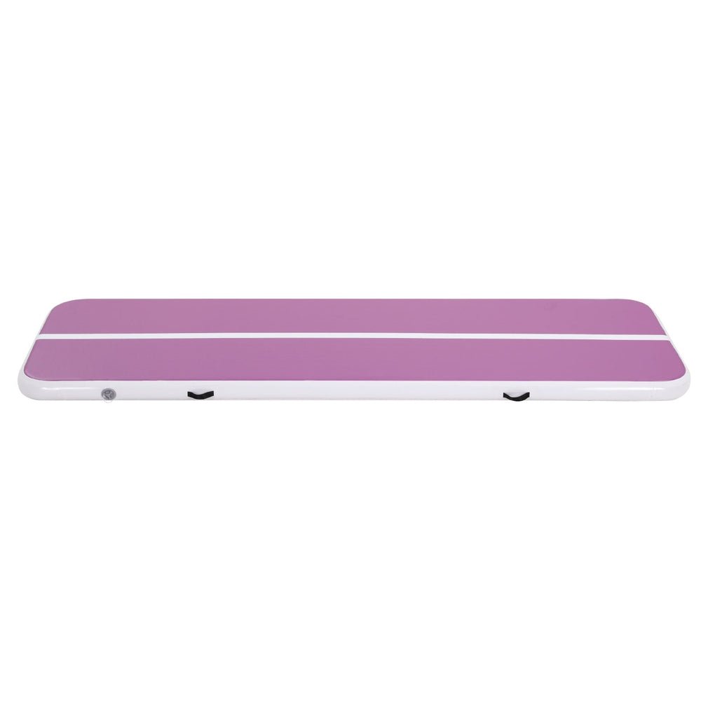 Air Track Gymnastics Tumbling Exercise Yoga Mat with Pump - Purple - Sports & Fitness > Exercise, Gym & Fitness > Gymnastics - Rivercity House & Home Co. (ABN 18 642 972 209) - Affordable Modern Furniture Australia