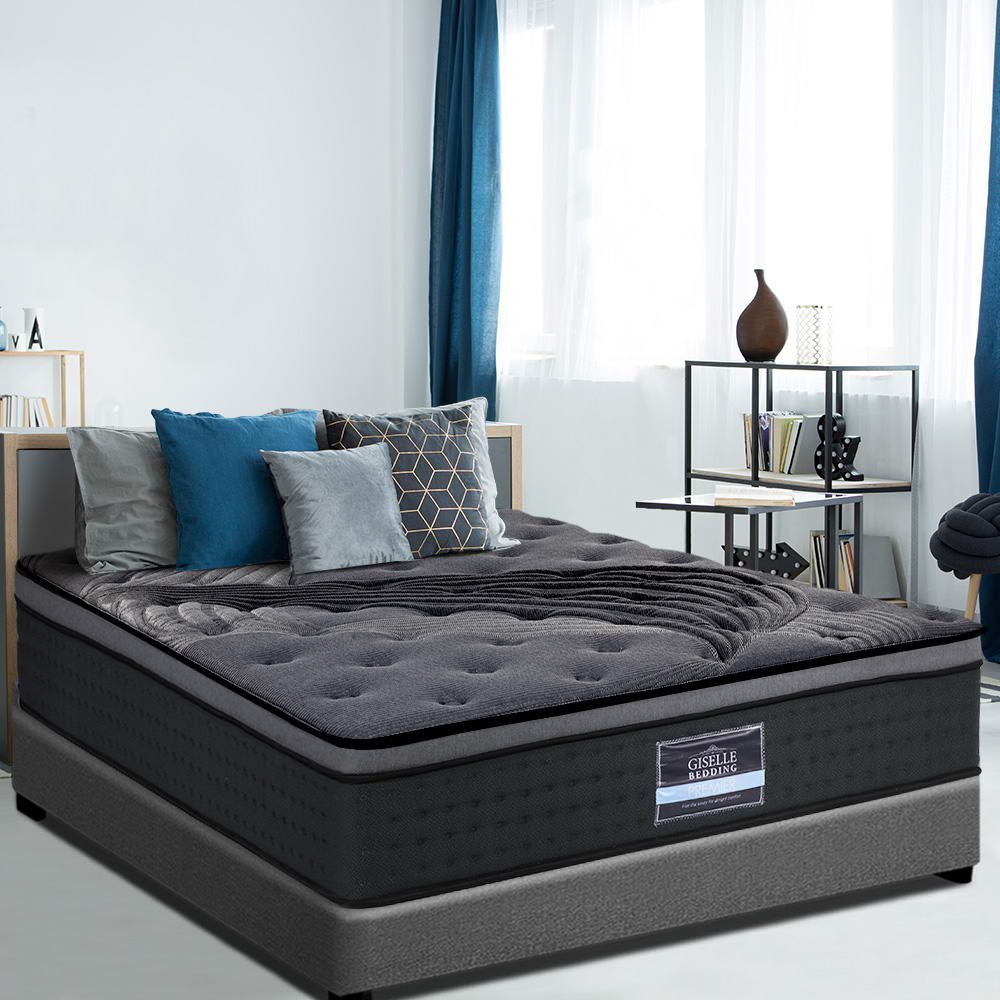 Alanya Euro Top Pocket Spring Mattress 34cm Thick King - Rivercity House & Home Co. (ABN 18 642 972 209) - Affordable Modern Furniture Australia