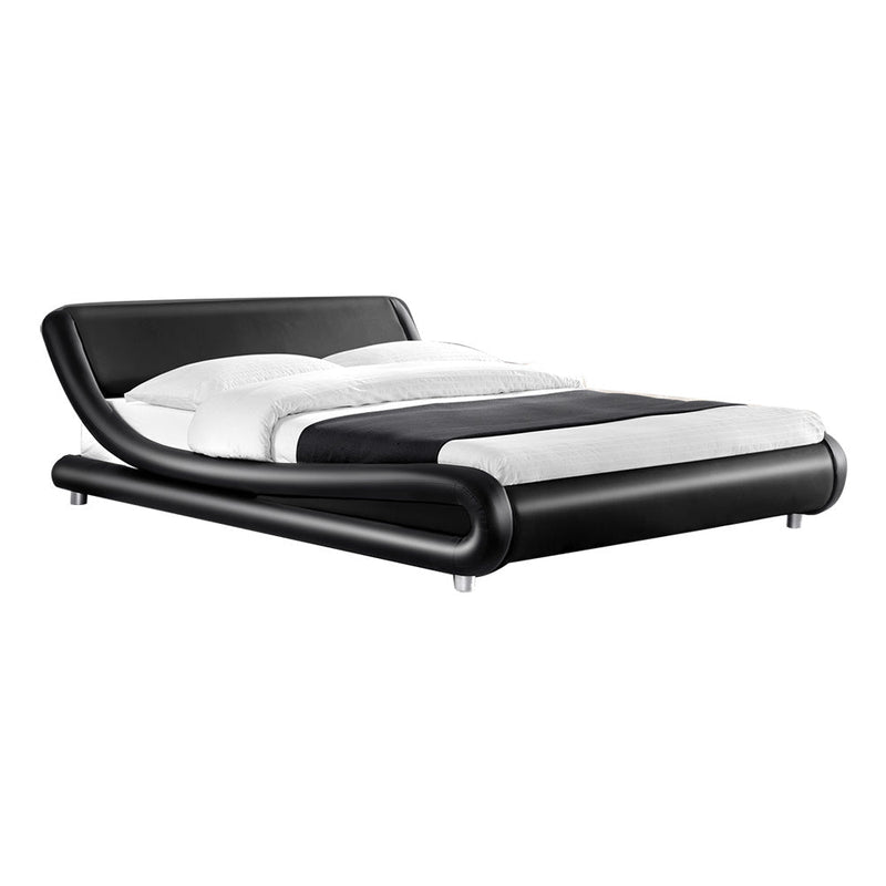 Aldinga Double Bed Frame Black - Furniture > Bedroom - Rivercity House & Home Co. (ABN 18 642 972 209) - Affordable Modern Furniture Australia