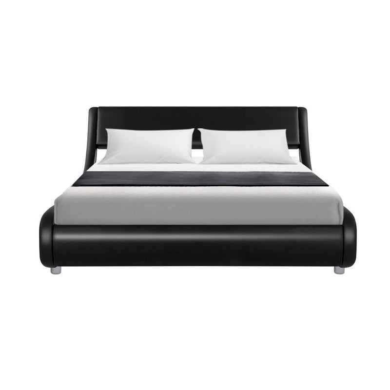 Aldinga Double Bed Frame Black - Furniture > Bedroom - Rivercity House & Home Co. (ABN 18 642 972 209) - Affordable Modern Furniture Australia