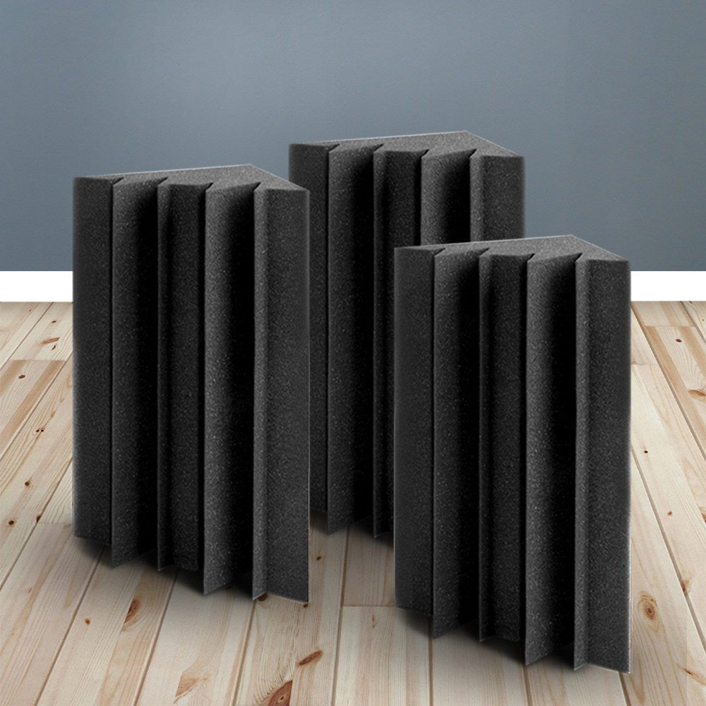 Alpha Acoustic Foam 60pcs Corner Bass Trap Sound Absorption - Audio & Video > Acoustic Foam - Rivercity House & Home Co. (ABN 18 642 972 209) - Affordable Modern Furniture Australia