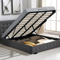 Altera Gas Lift Storage King Bed Frame – Dark Grey