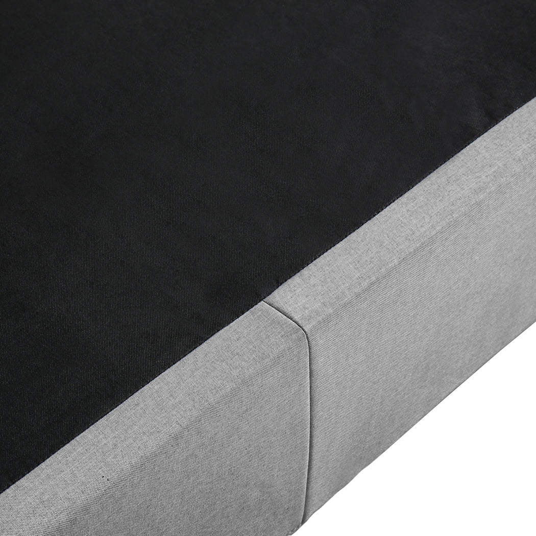 Altera Gas Lift Storage Queen Bed Frame – Grey - Rivercity House & Home Co. (ABN 18 642 972 209) - Affordable Modern Furniture Australia