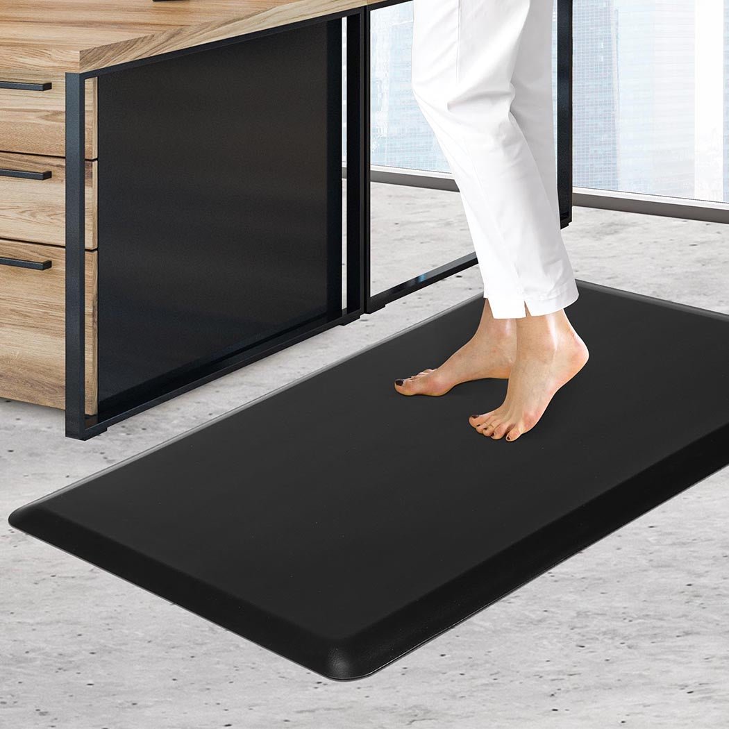Anti Fatigue Standing Desk Mat 50x80cm Medium - Black - Rivercity House & Home Co. (ABN 18 642 972 209) - Affordable Modern Furniture Australia