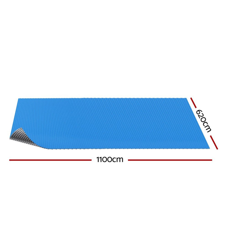 Aquabuddy Pool Cover 600 Micron 11x6.2m Swimming Pool Solar Blanket Blue Silver - Home & Garden > Pool & Accessories > Pool Covers & Accessories - Rivercity House & Home Co. (ABN 18 642 972 209) - Affordable Modern Furniture Australia