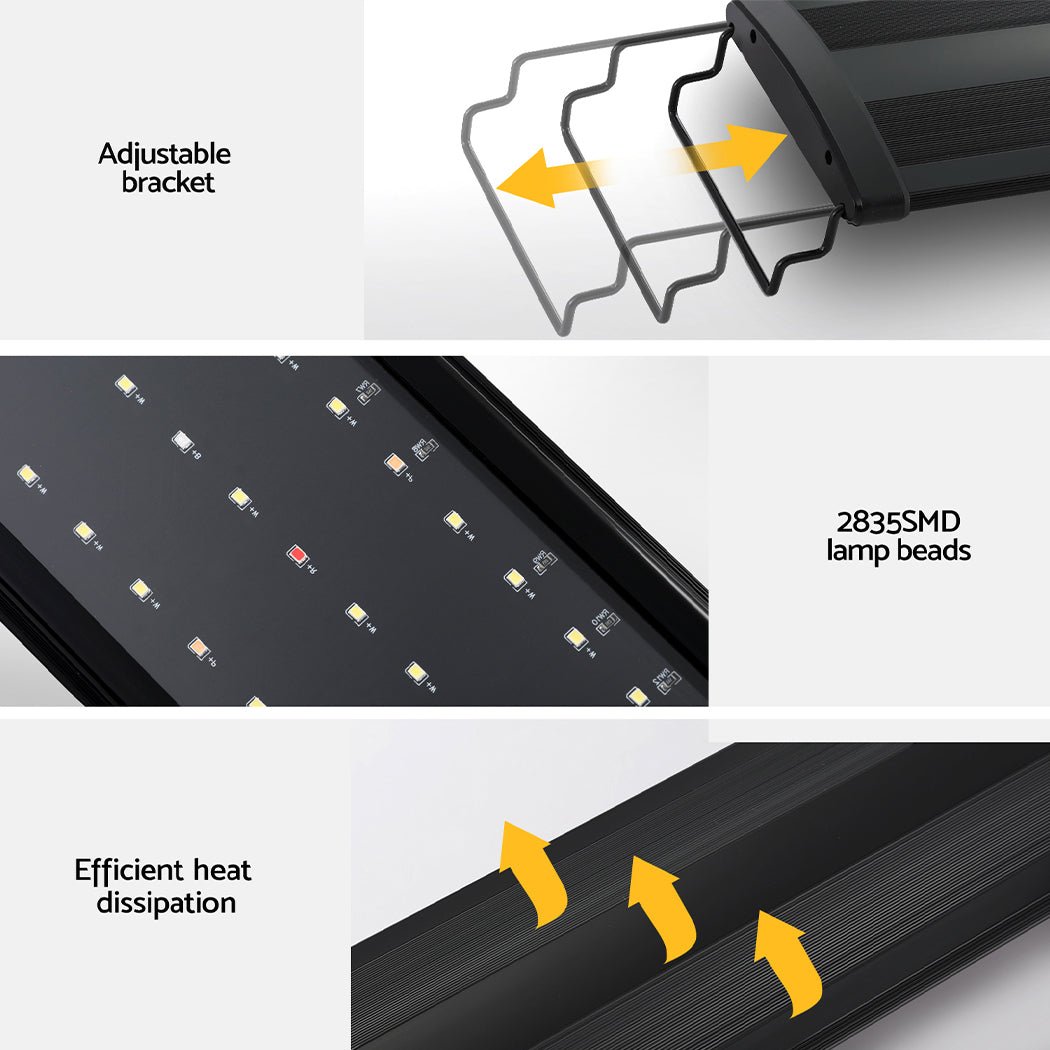 Aquarium Light Full Spectrum 120CM Aqua Plant Fish Tank Lamp - Pet Care > Aquarium - Rivercity House & Home Co. (ABN 18 642 972 209) - Affordable Modern Furniture Australia