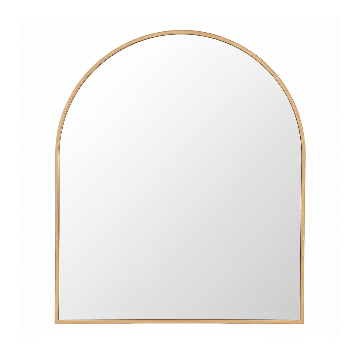 Arch Wall Mirror, Decorative Gold Frame Mirrors, 86x81cm Bathroom Vanity Mirror, Slim Frame for Living Room Entryway Bedroom Decor - Home & Garden > Decor > Mirrors - Rivercity House & Home Co. (ABN 18 642 972 209) - Affordable Modern Furniture Australia