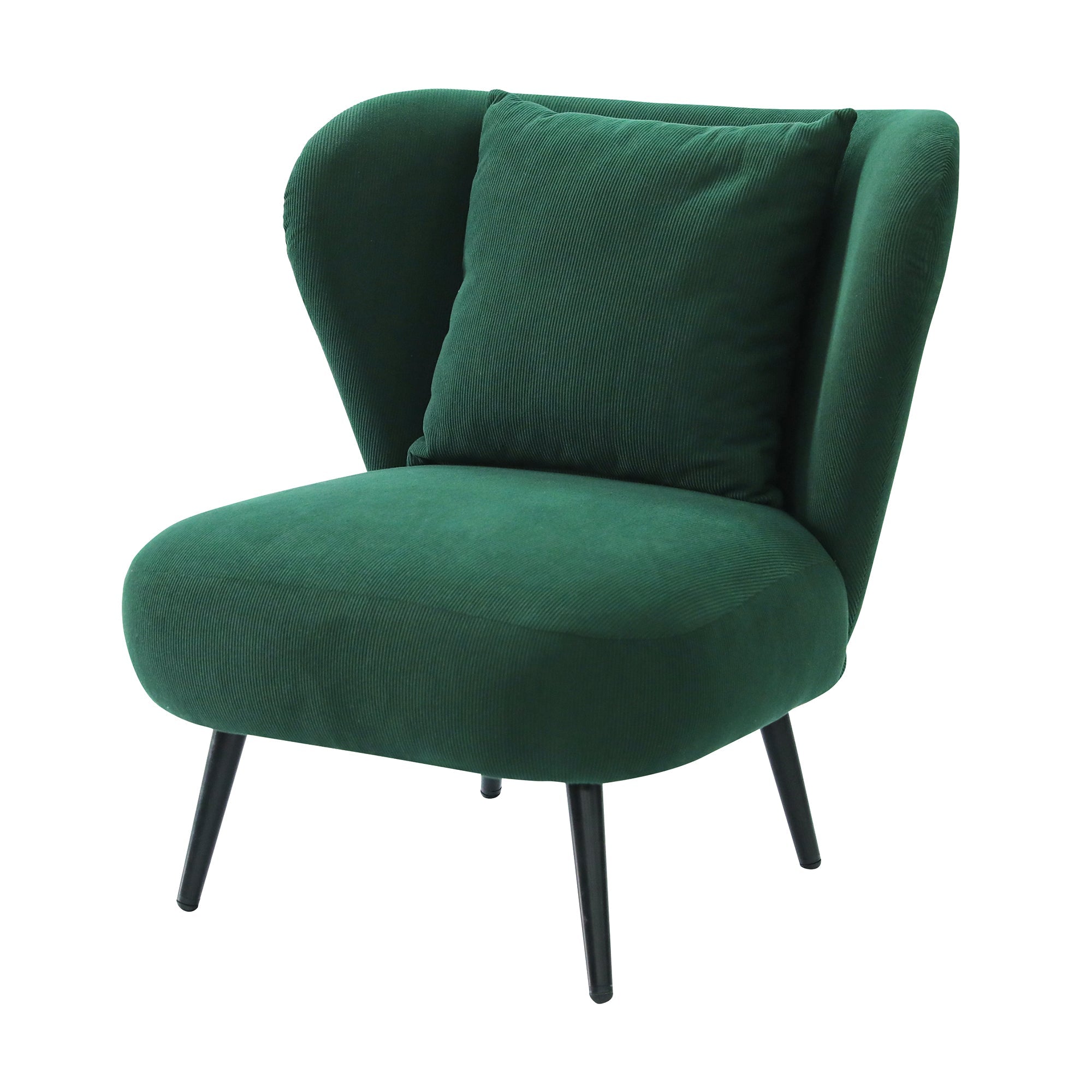 Armchair Accent Chair Lounge Tub Sofa Couch Corduroy Velvet Green - Furniture > Bar Stools & Chairs > Arm Chairs & Recliners - Rivercity House & Home Co. (ABN 18 642 972 209) - Affordable Modern Furniture Australia