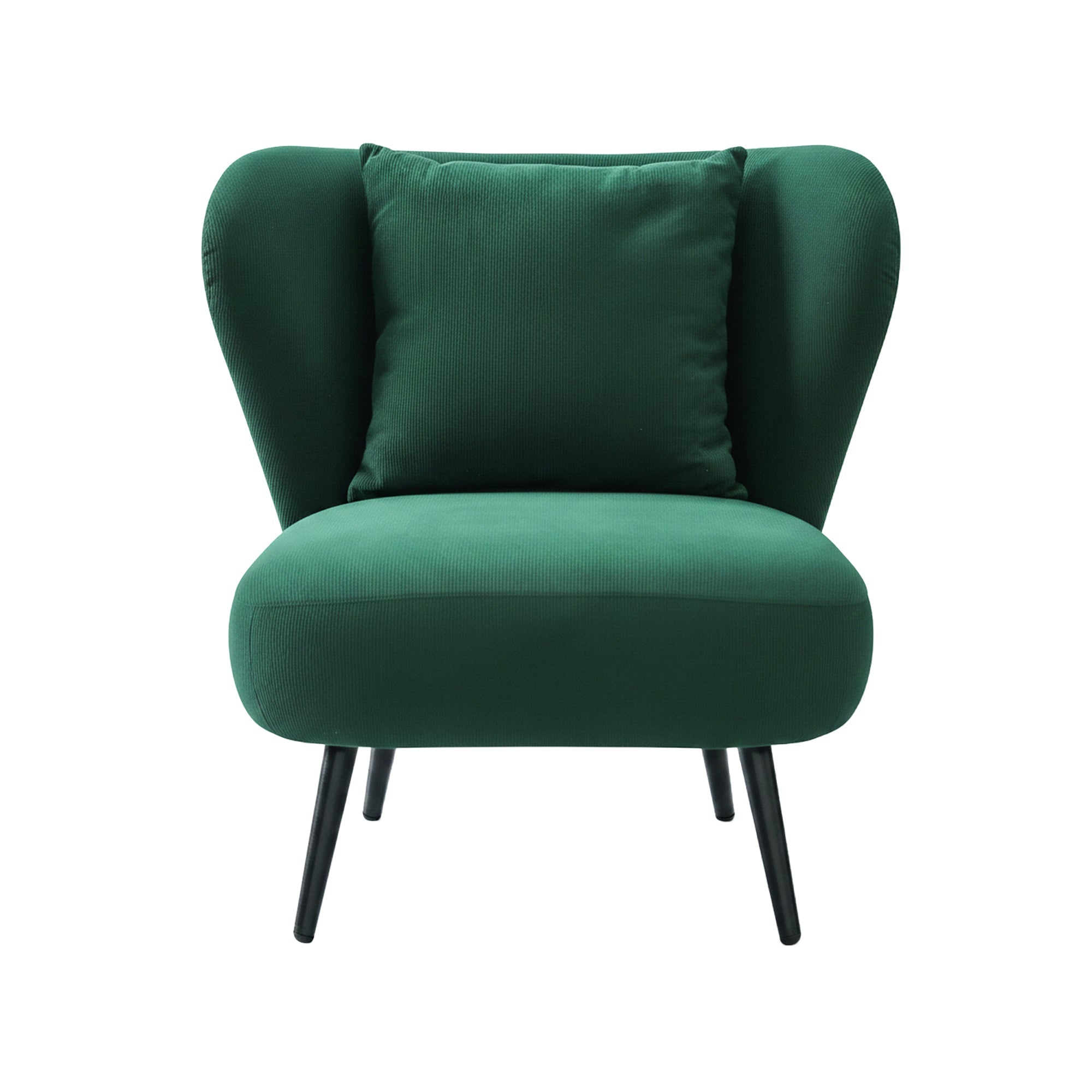 Armchair Accent Chair Lounge Tub Sofa Couch Corduroy Velvet Green - Furniture > Bar Stools & Chairs > Arm Chairs & Recliners - Rivercity House & Home Co. (ABN 18 642 972 209) - Affordable Modern Furniture Australia