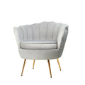 Armchair Lounge Chair Accent Armchairs Retro Single Sofa Velvet Grey