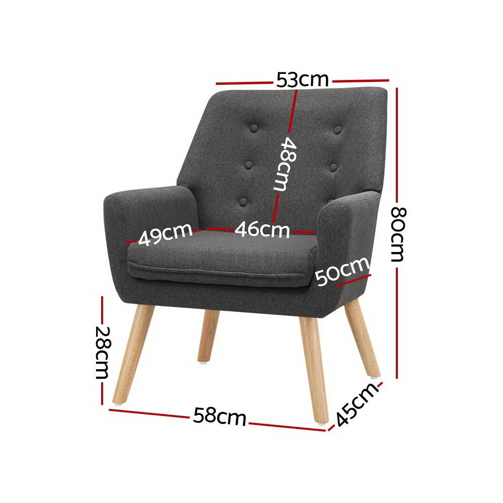 Armchair Tub Single Dining Chair - Rivercity House & Home Co. (ABN 18 642 972 209) - Affordable Modern Furniture Australia