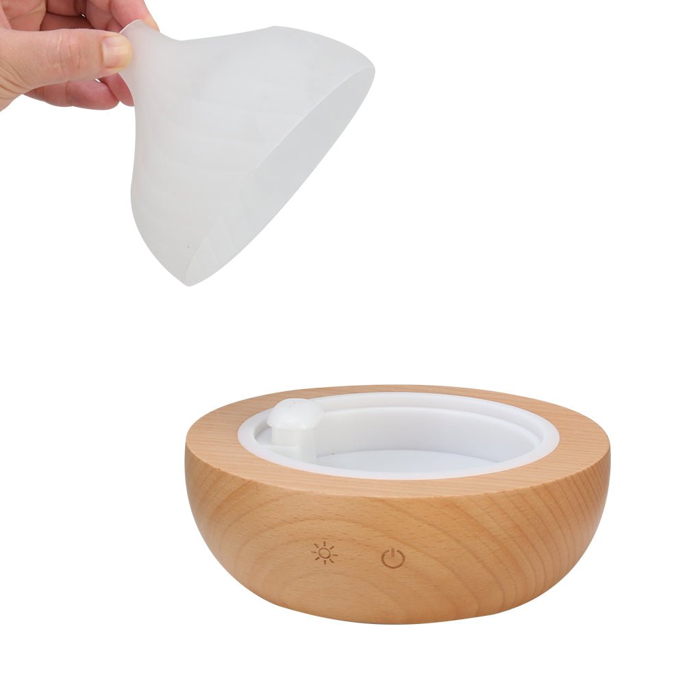Aroma Aromatherapy Diffuser LED Oil Ultrasonic Air Humidifier Glass Wood - Appliances > Aroma Diffusers & Humidifiers > Aroma Diffusers - Rivercity House & Home Co. (ABN 18 642 972 209) - Affordable Modern Furniture Australia