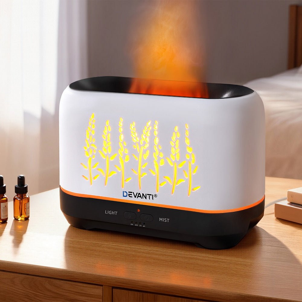 Aroma Diffuser Aromatherapy Flame 200ml - Appliances > Aroma Diffusers & Humidifiers > Aroma Diffusers - Rivercity House & Home Co. (ABN 18 642 972 209) - Affordable Modern Furniture Australia