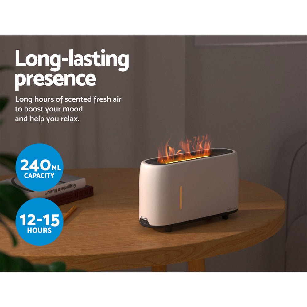 Aroma Diffuser Aromatherapy Flame 240ml - Appliances > Aroma Diffusers & Humidifiers > Aroma Diffusers - Rivercity House & Home Co. (ABN 18 642 972 209) - Affordable Modern Furniture Australia