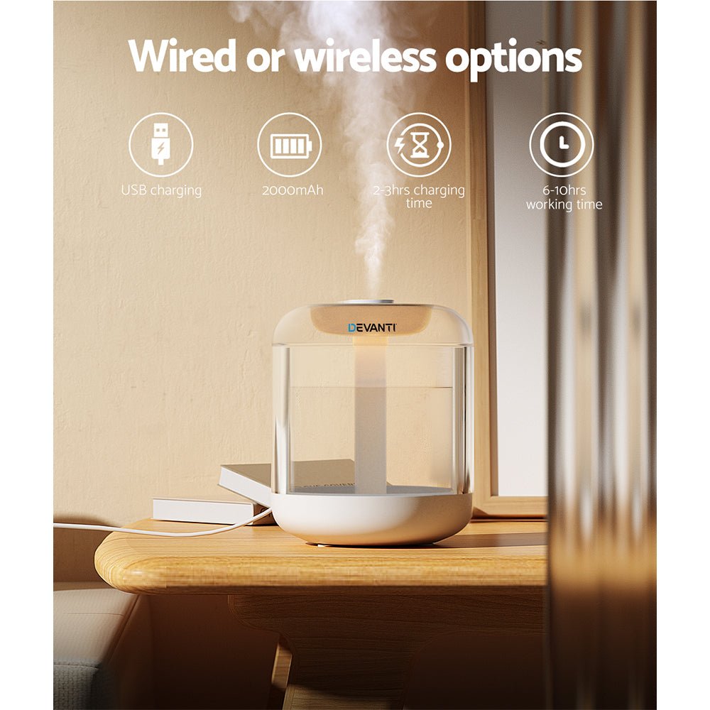 Aroma Diffuser Aromatherapy Humidifier 1L - Appliances > Aroma Diffusers & Humidifiers > Aroma Diffusers - Rivercity House & Home Co. (ABN 18 642 972 209) - Affordable Modern Furniture Australia