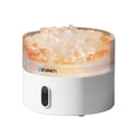 Ultrasonic Aroma Diffuser Humidifier 220ml with Himalayan Salt Crystals - White