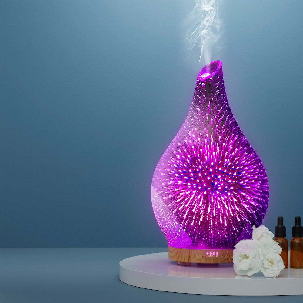 Aroma Diffuser Aromatherapy Humidifier 3D 100ml - Appliances > Aroma Diffusers & Humidifiers > Aroma Diffusers - Rivercity House & Home Co. (ABN 18 642 972 209) - Affordable Modern Furniture Australia