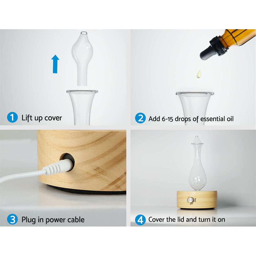 Aroma Diffuser Aromatherapy Waterless - Appliances > Aroma Diffusers & Humidifiers > Aroma Diffusers - Rivercity House & Home Co. (ABN 18 642 972 209) - Affordable Modern Furniture Australia